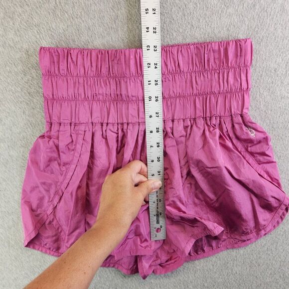 Free People Movement Shorts Womens M Pink The Way Home High Rise Lined FP - Picture 8 of 13